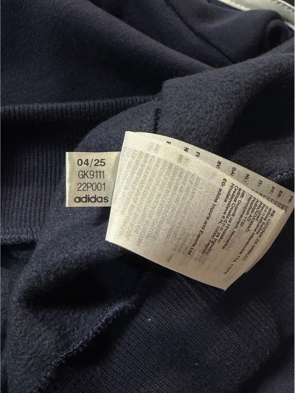 Adidas Essentials 3-Stripes Navy Sweatshirt Size XXL - Picture 6 of 7